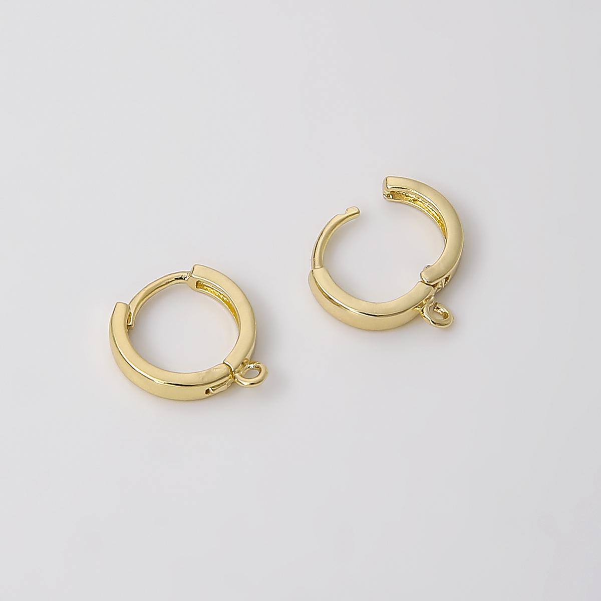 

1 пара латунных сережек-крючков размером 12/13/14 мм для женщин и девочек, серьги с застежкой 13mm 2pcs/bag