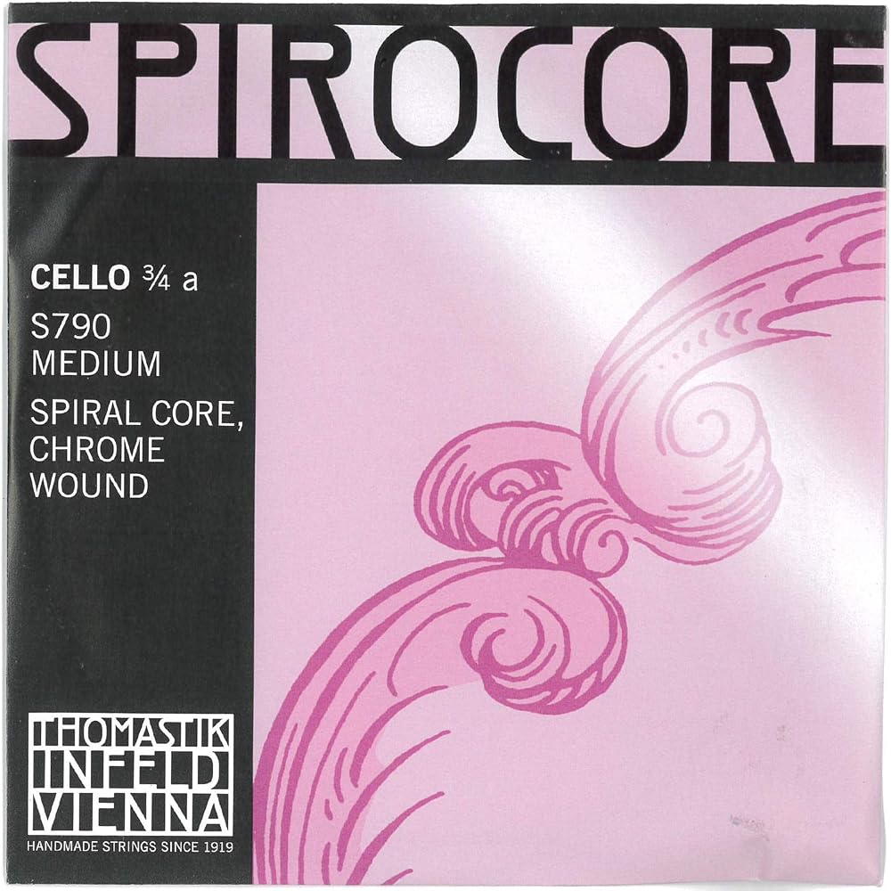 Spirocore Cello Strings 3/4 Size A String S790 Premium Quality Musical Instrument Accessory