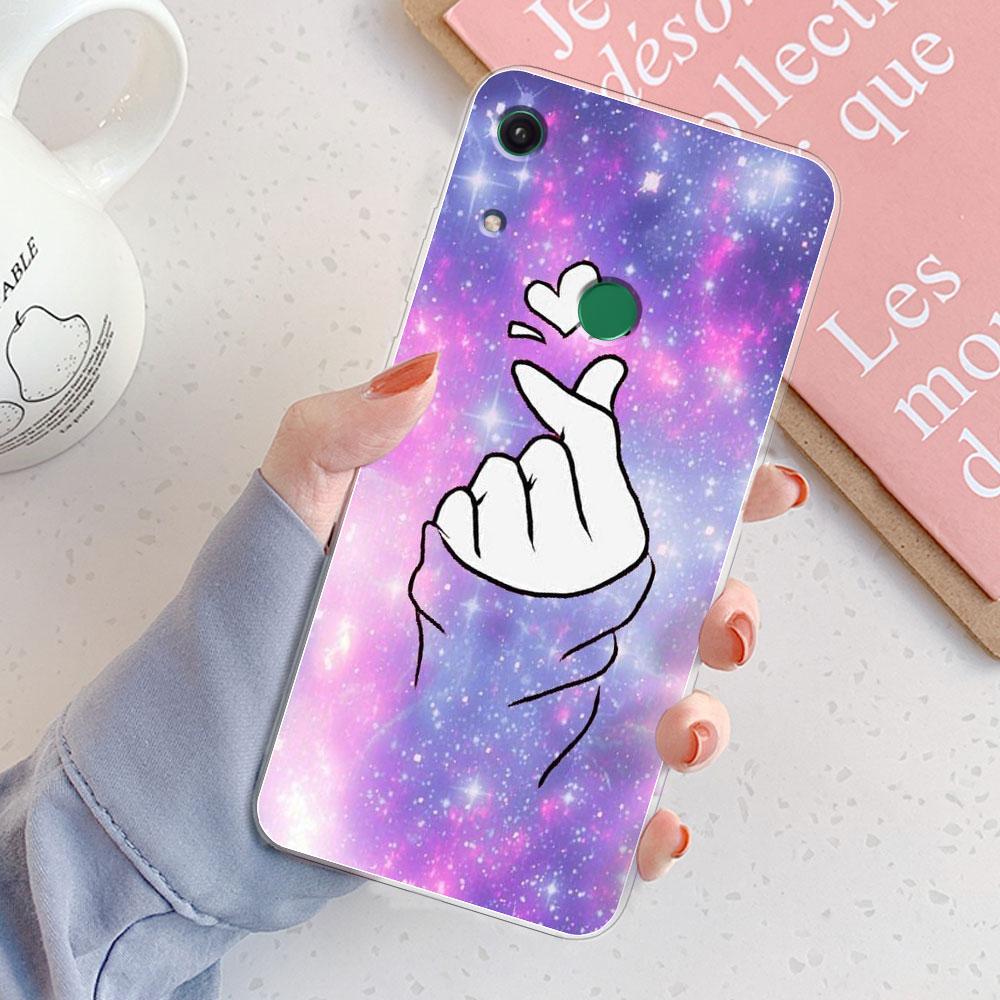 For Honor 8A Case Cover Honor 8A Pro Chic Girl Marble Silicone Clear Phone Cases for Honor 8A JAT-LX1 8 A Honor 8A Prime Bumper