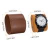 uxcell Portable Leather Watch Case for Men and Women, Single Slot Watch Roll Travel Case, for Travel, Display, Home Storage, Brown
