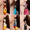 Halloween, Divertenti Divertenti Orecchini con Tassel Teschio Perline di Riso Creativi Orecchini a Rosa