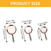 1/12 Scale Dollhouses Kitchen Accessory Metal Pans Set 3Size Miniature Frying Pans for Craft Project Model Kitchen Setting