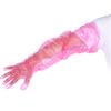 50 Stück Einweg-Armhandschuhe Weich Elastisch für Vieh Tierärztliche Untersuchung Rot