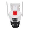 Solar Security Camera Wireless Outdoor WiFi System 3MP Double Lens Motion Detection 2 Way Talk