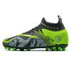 34-45 Men's High-top Football Shoes Large Size Children's Artificial Lawn AG Long Nail Green Football Boots Training Black Sneakers