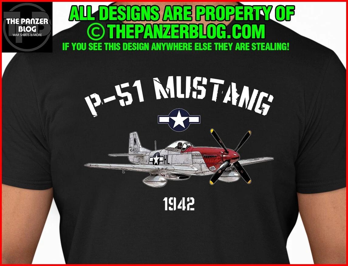 

P-51 Mustang T-Shirt WWII US Aircraft Version 2 XXXL
