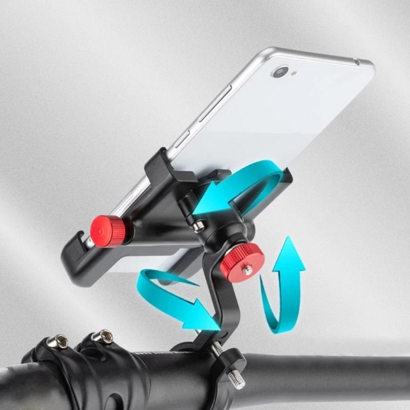 Verstellbare Fahrrad-Handyhalterung Ständer Rutschfest Universal Fahrrad Motorräder Lenker Handyhalterung Clip Einfach zu installieren
