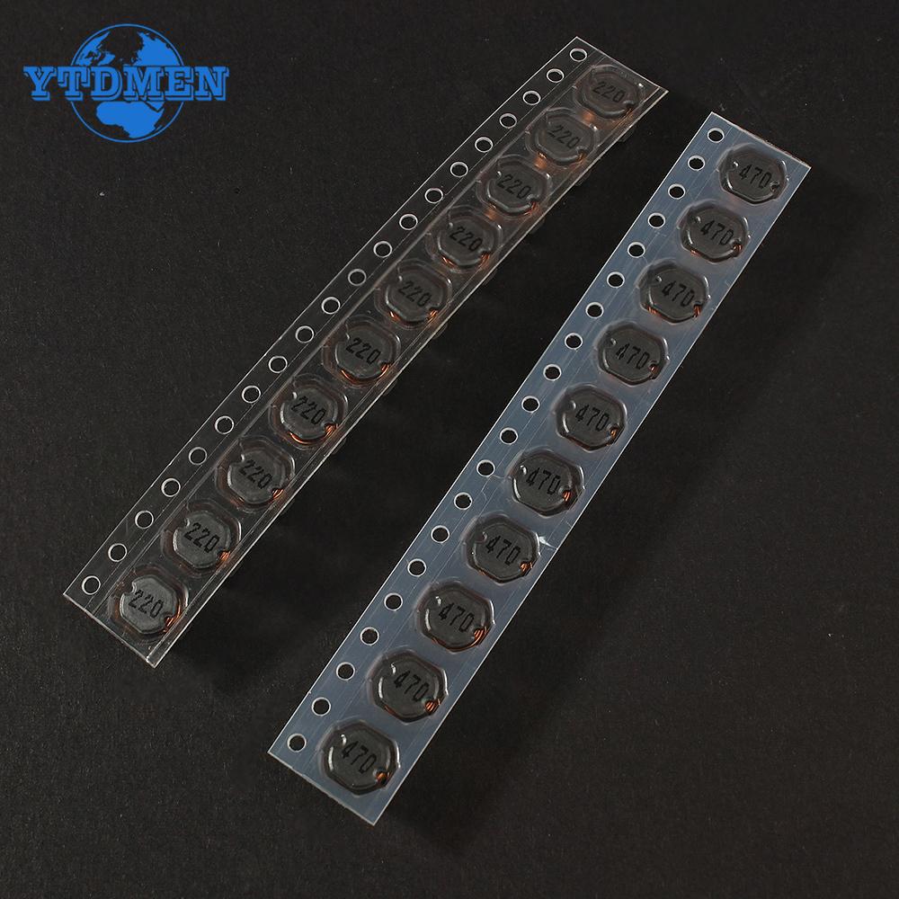 130PCS SMD CD54 Power Inductor Kit 2.2uH~680uH 13 Types CD54 Inductor Assortment Set High-Quality Diy Electronics with Box