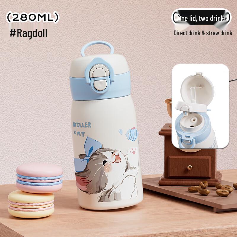 Diller 280ML Dual-Drink Insulated Water Bottle