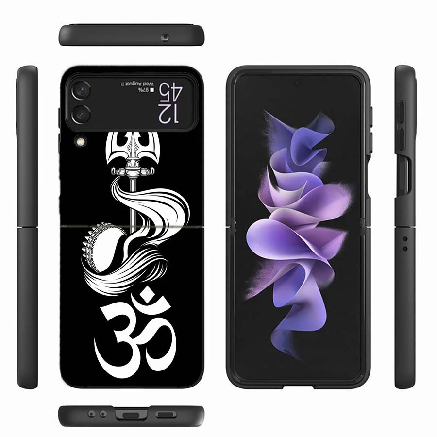 Om Symbol Meditation and Creativity Phone Case For Samsung Z Flip 7 6 Z Flip 5 5G Galaxy Z Flip 3 4 5G Shockproof Hard Cover TP