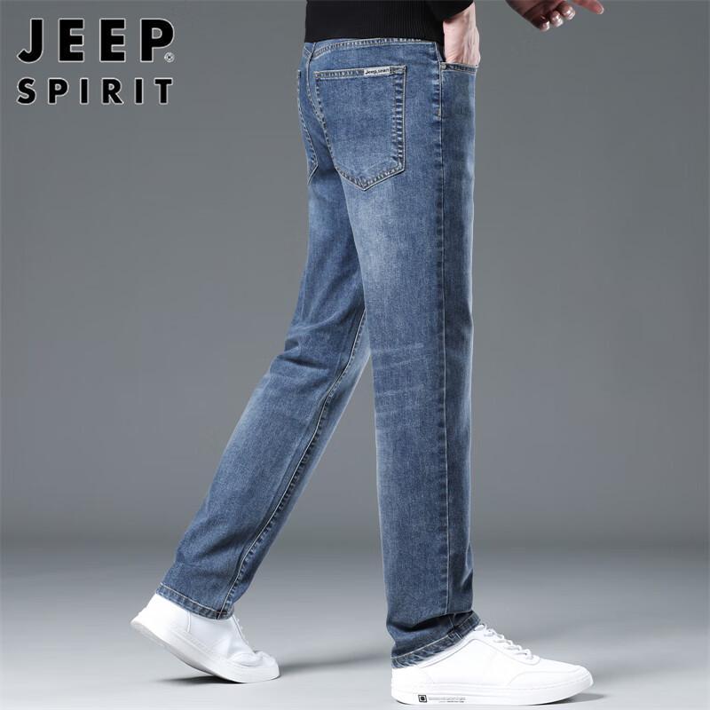 

JEEP SPIRIT Мужские весенне-летние джинсы из эластичного денима прямого кроя 32