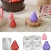 Strawberry Silicone Candle Molds 4 Cavities Silicone Molds Epoxy Resin Silicone Molds for Candle Soap Gypsum Decoration