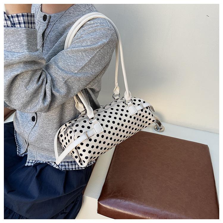 Dot Underarm Bag Women Handbag Super Fire Exquisite Shoulder Bag Popular Texture Versatile Polka Leisure Travel Commuter Handbag Women