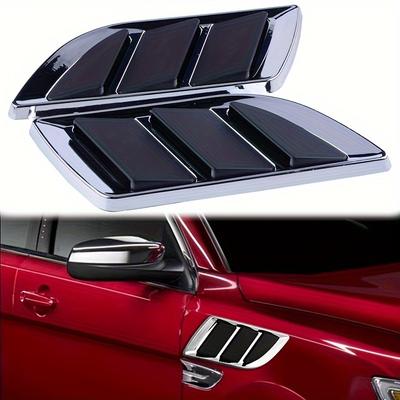 1 Pair Car Side Fenders, Vents, Airflow Spoilers, Racing Air Intakes, Exhaust Outlets, Wing Covers, Shark Gills Shapes, Decorative Stickers