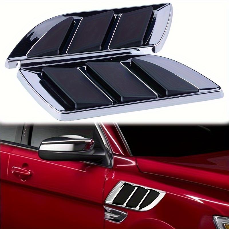 1 Pair Car Side Fenders, Vents, Airflow Spoilers, Racing Air Intakes, Exhaust Outlets, Wing Covers, Shark Gills Shapes, Decorative Stickers
