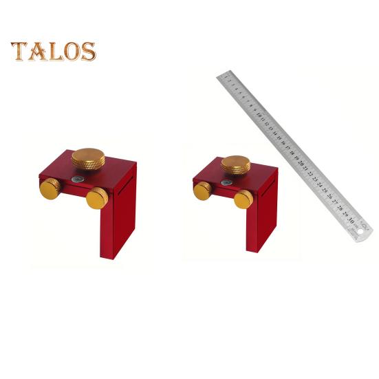 Carpentry Scriber Positioning Block with Ruler High Precise Portable Adjustable Sliding T-Square Ruler Precision Layout Tool