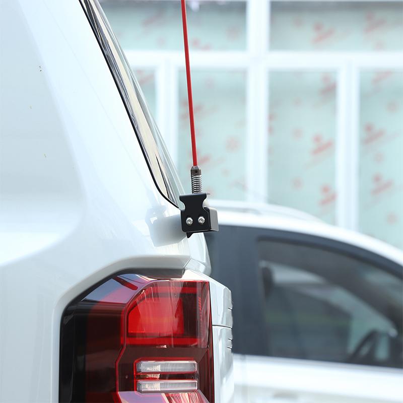 Für Toyota Land Cruiser Prado 250 LC250 2024 2025 Karbonstahl Auto Heckklappe Antennenhalter Montagehalter Außen Zubehör