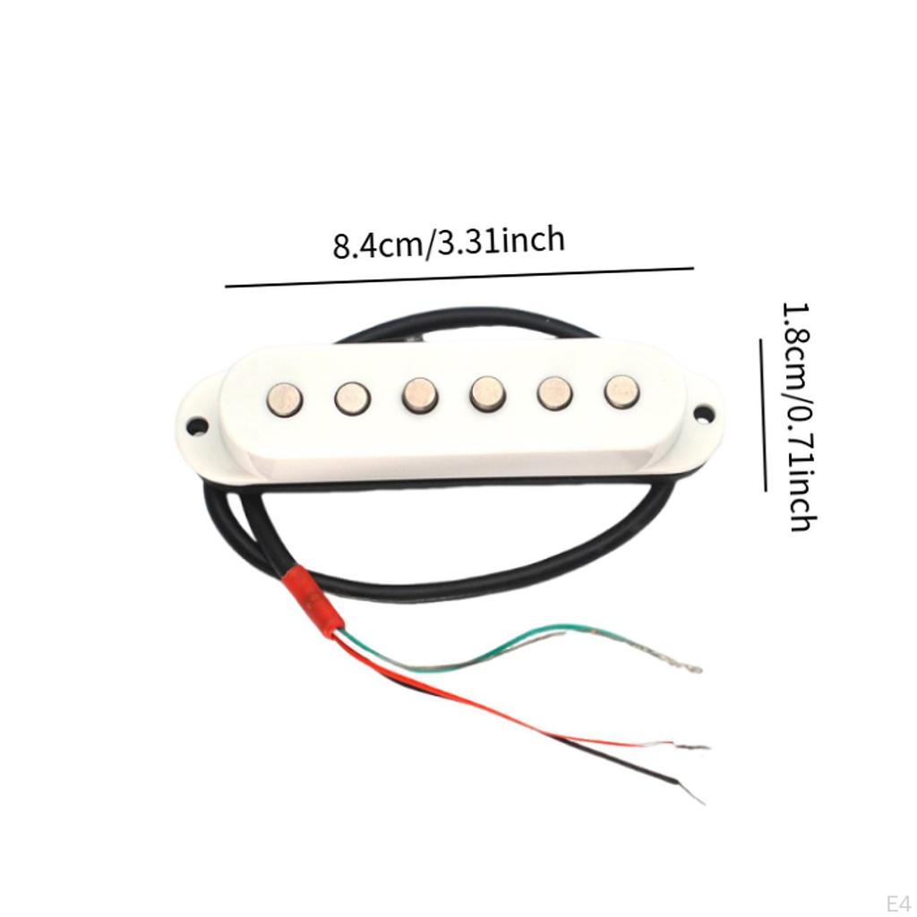 Alnico 5 Electric Guitar Pickups Prewired Noiseless Set for Instrument