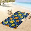 Golden autumn leaf symphony Print beach towel, quick drying, suitable for travel, outdoor sports, jogging, the beach and swimming, gift