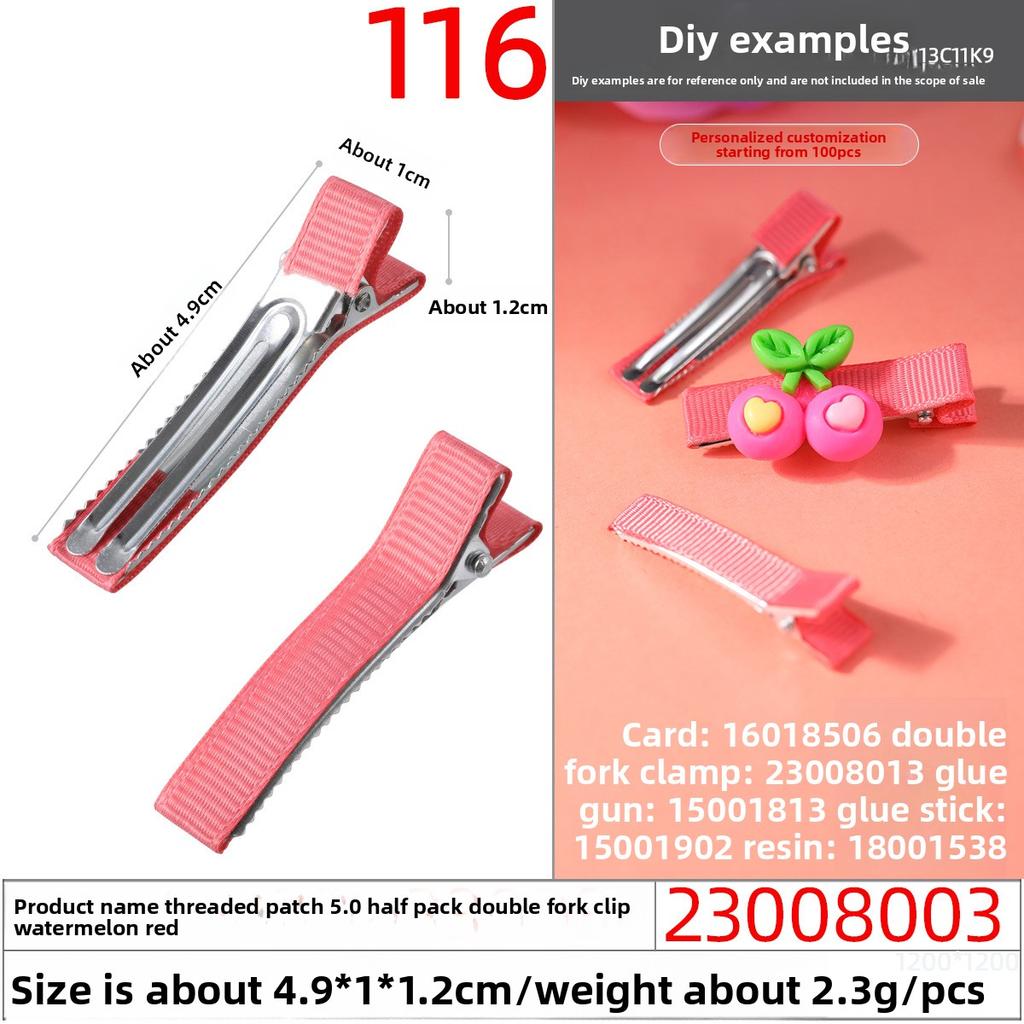 Thickened Duckbill Clips Fabric Hair Clips Edge ClipsHandcrafted Hair Accessory Materials Hair Accessory Accessories
