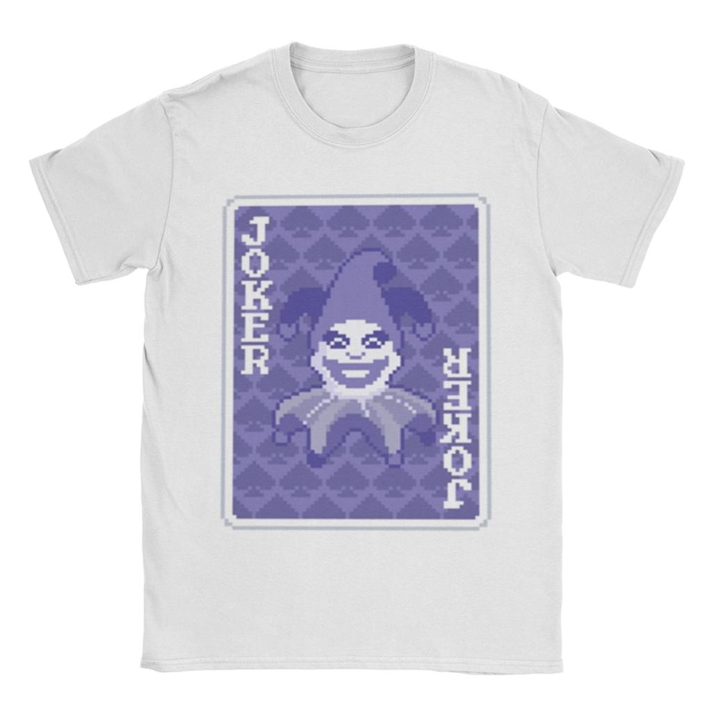 Vintage Balatro Jokers Playing Card T-Shirt Men Round Neck Short Sleeve Top Tee  Cotton Summer TopsTops