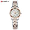 CURREN 9111 Women's Waterproof Steel Band Quartz Fashion Casual Wristwatch