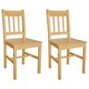 Dining Chairs 2 Pcs Pinewood