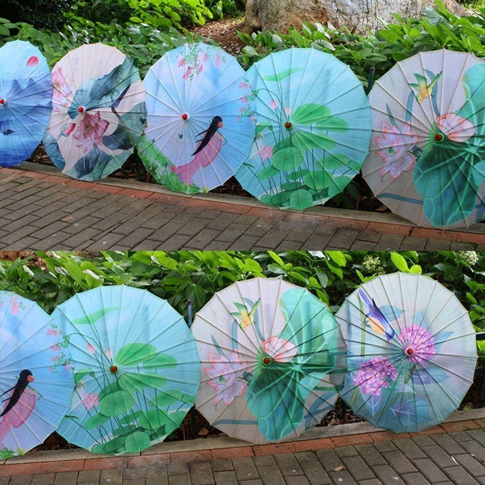 Chinese Antique Style Oiled Paper Umbrella 10 Colors Dance Performance Umbrella  Dance Performance