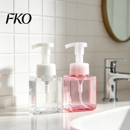 Facial Cleanser Foaming Bottle 250/450ML Press Soap Dispenser, Refillable Hand Shampoo Shower Gel Dispenser Container, Empty Pump Lotion for