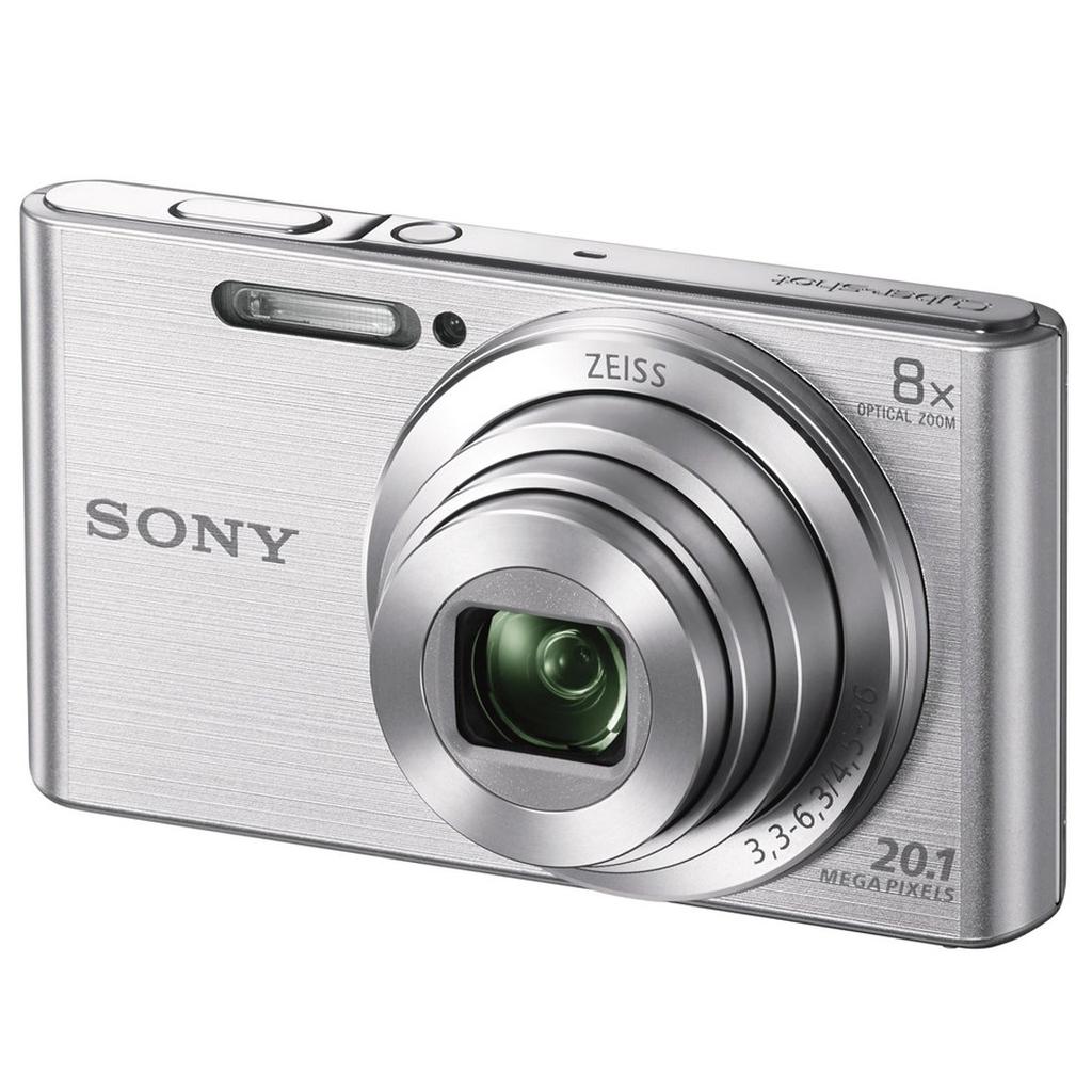 Sony Compact Digital 8x Optical Zoom Compact Body Cyber-shot DSC-W830 Camera, Silver, (25-200mm),