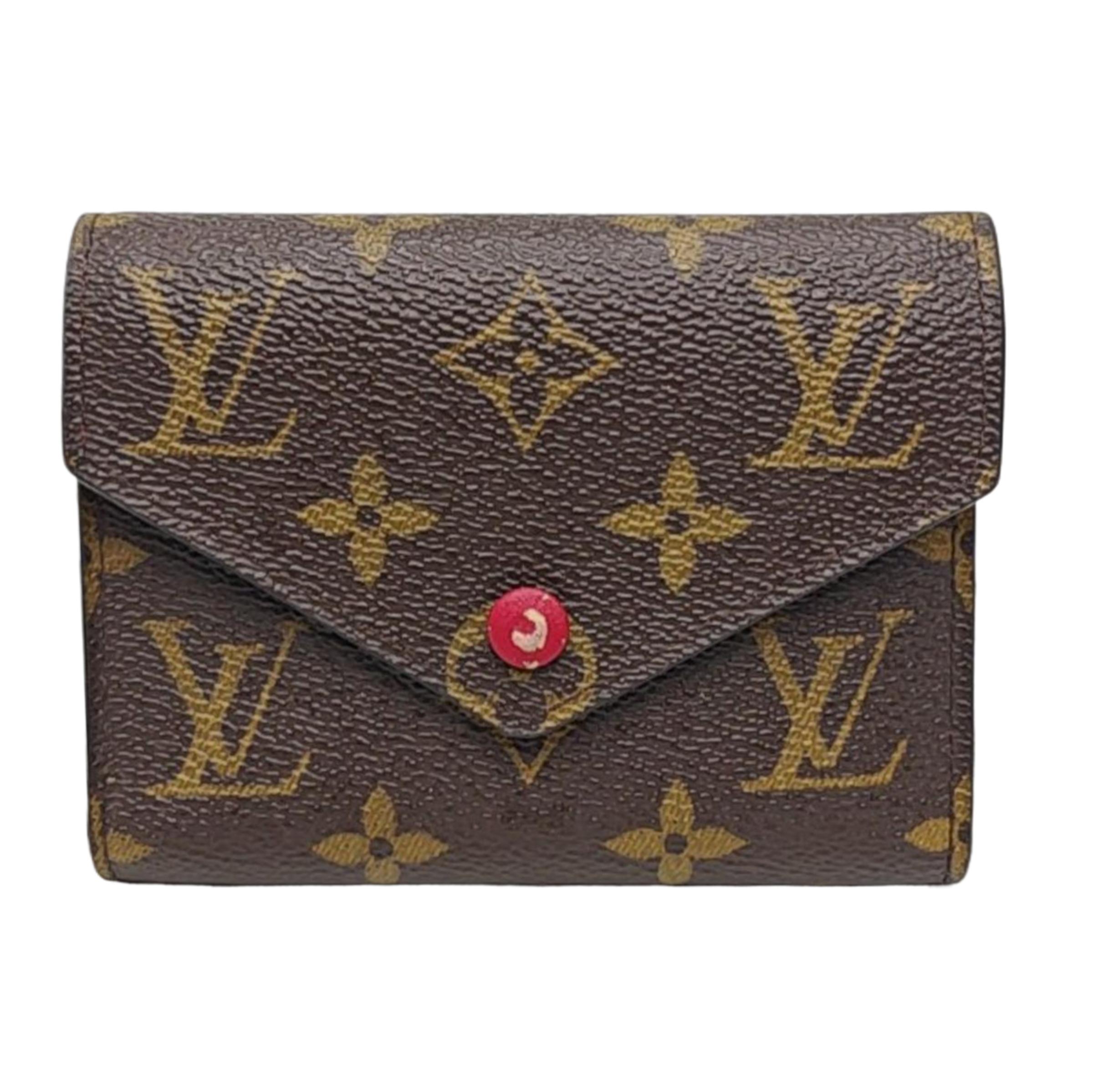 [Pre-Owned] Victorine Logo Print Snap Closure
