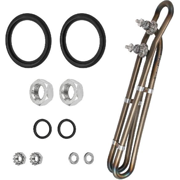 4KW 240V Universal Titanium Hot Tub Heating Element Replacement for Balboa Spa Heater Element, Flo-Thru Hot Tub Heater Element for Spa Electric