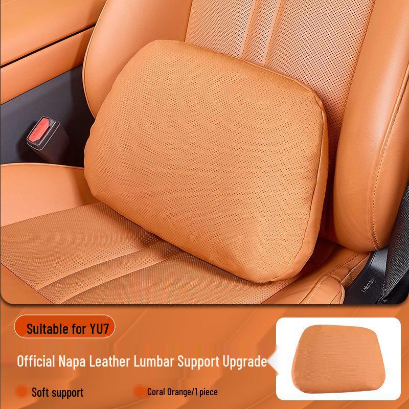 Xiaomi SU7/Ultra/YU7 Magnetic Headrest Neck & Lumbar Support Leather Cushion
