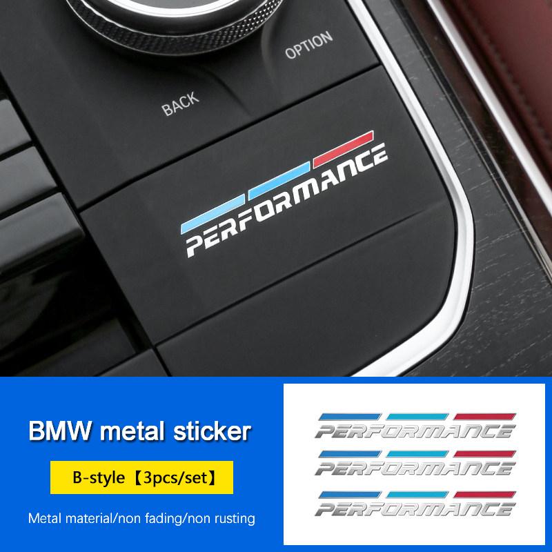 Car Stickers Install Freely Metal Decal For BMW E46 E90 E60 F30 F10 E39 E36 F20 G20 G30 E92 E87 E91 X5 E70 F11 E30 F31 X3 F25