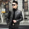 Neue Schaffell Leder Mantel männer Frühling und Herbst Baseball Kragen Leder Jacke männer Dünne Weiche Leder Mantel Trend