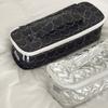 Love Heart Quilted Hair Dryer Organizer Bag Travel Storage Case For Beauty Essentials