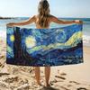 Art V-VanS lussuoso G-Gogh Asciugamano da Spiaggia Asciugatura Rapida Sovradimensionato Assorbente Morbido per Nuoto Spiaggia Uomini Donne