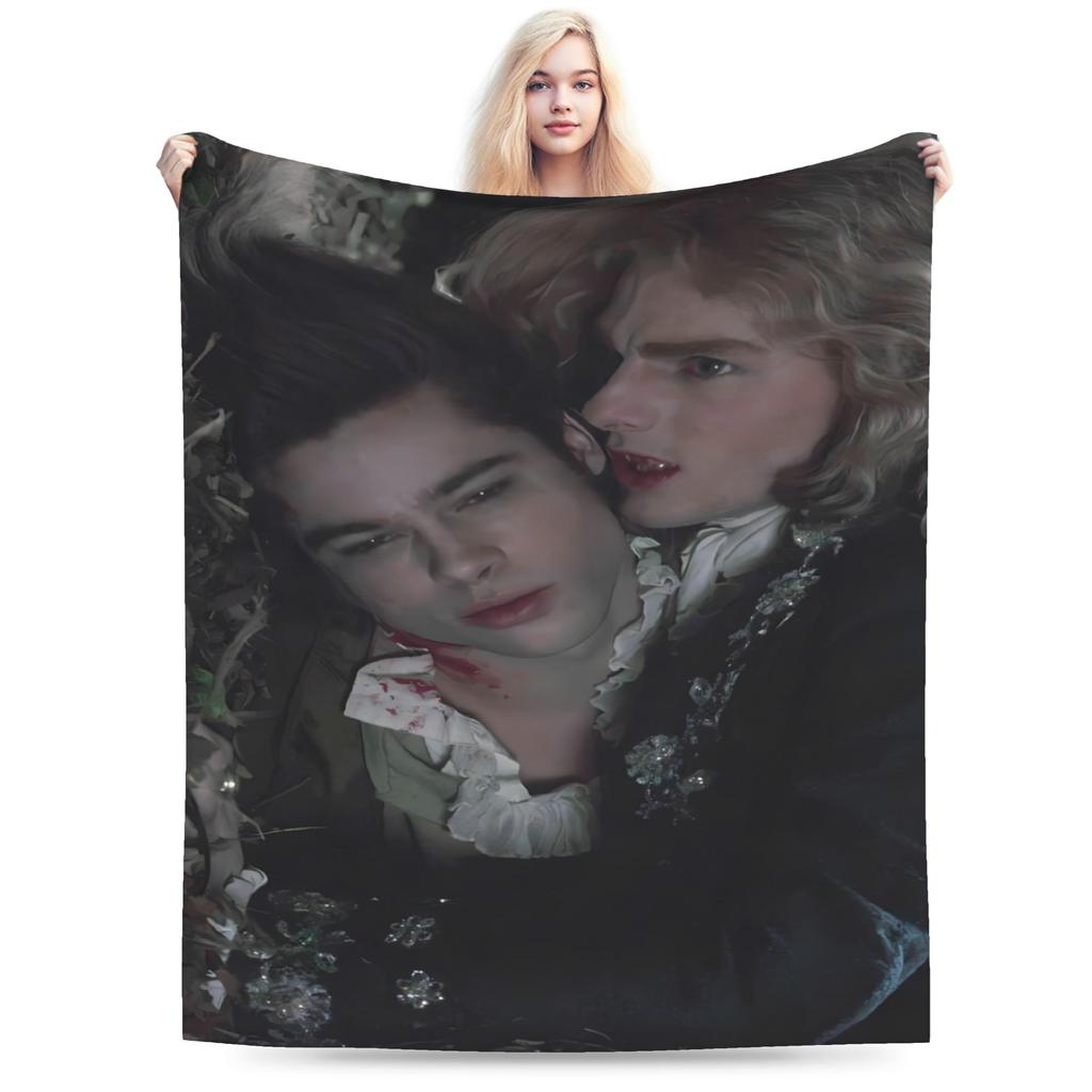 I-Interview With The Vampire Iwtv Blanket Soft Pattern Plush Throw Blanket For Child Living Room Flannel Bedspread Bed Cover