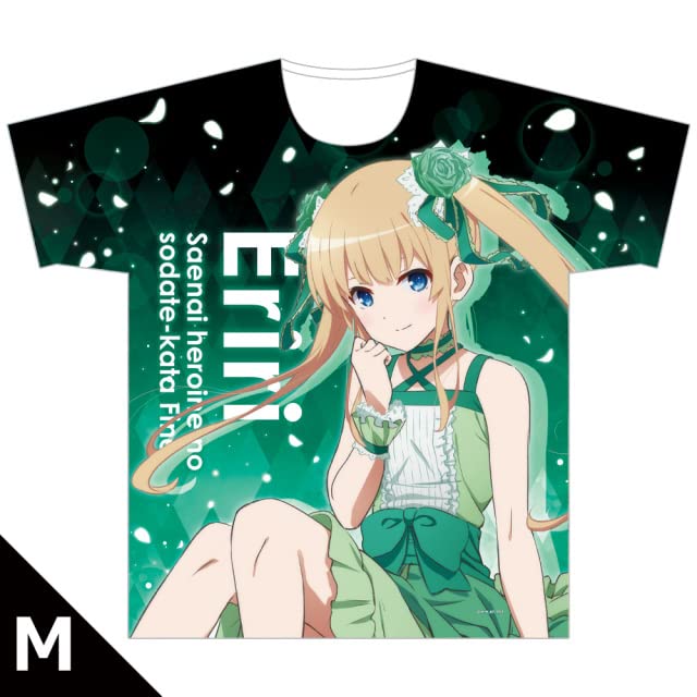 [azumaker] Movie [Saekano: How To Raise a Boring Girlfriend Fine] Full Graphic T-Shirt [Sawamura, Spencer, Eriri] Size M