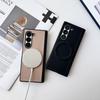 Luxury Leather Matte Shockproof Case for Samsung Galaxy Z Fold 7 6 5 4 3 Fold7 Zfold Magnetic Wireless Charging Business Cover