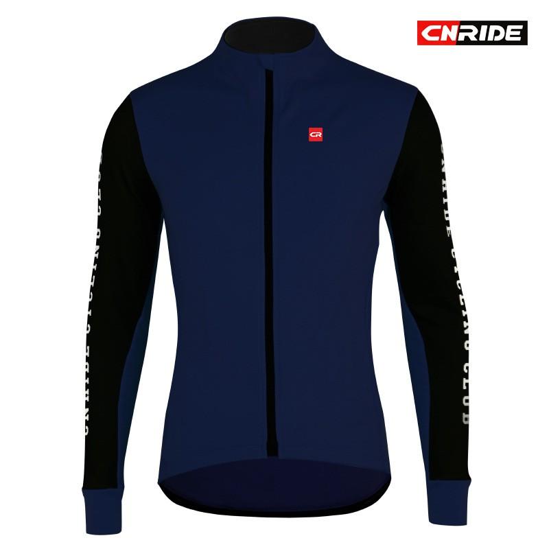 Mens Fleece Long Sleeve Cycling Jersey
