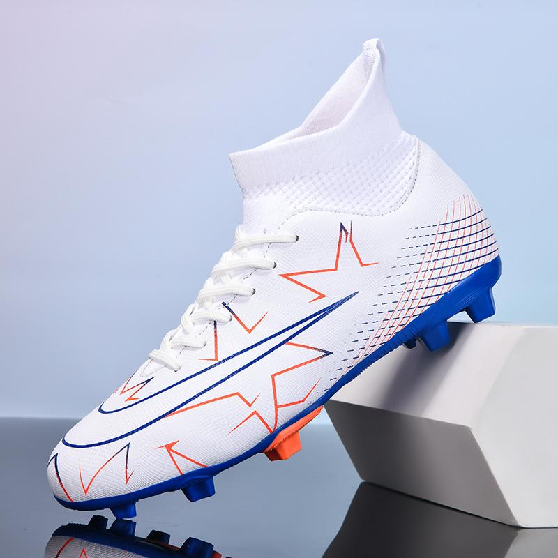 Men's Training Actual Combat Football Shoes Wear-resistant Anti-slip Rebound AG Long Nail Shock Absorption Shoes for Women