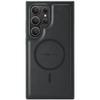 For Samsung Galaxy S25 Ultra Magnetic Case PC+TPU+PU Phone Cover with Card Holder