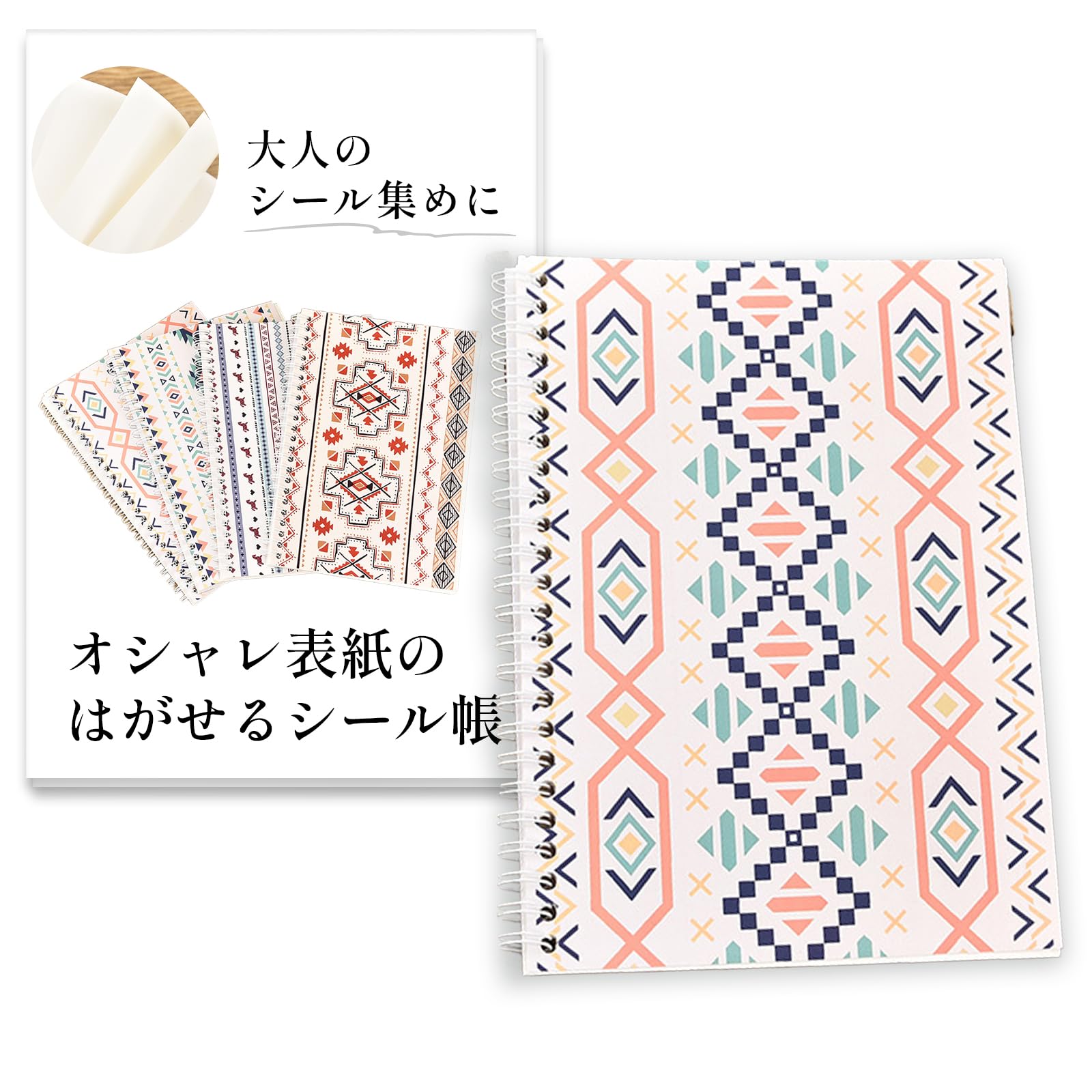 

TraEn230 Adult Peelable Sticker Book with Sticker Girls Sticker Stamp and Sticker Storage Mat, Planner, File, (Pattern D)