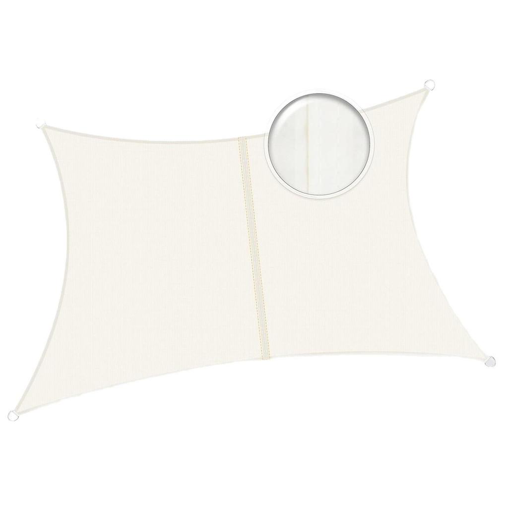 Waterproof Sunshade Awning: Rainproof Rectangle/Square Canopy for Outdoor Courtyard/Balcony