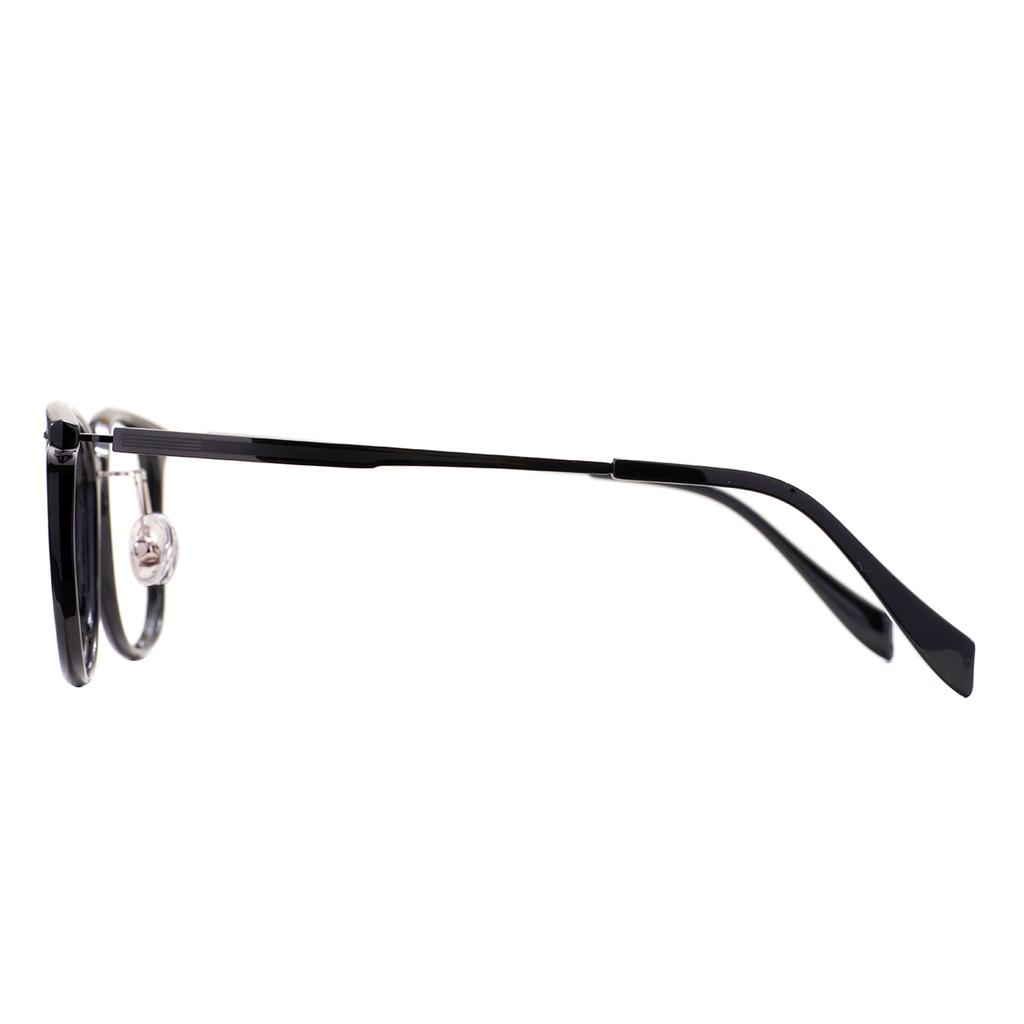 Stylish Men And Women Square Full Rim Transparent TR90 Frame With Titanium Temples Glasses Frame For Optical Prescription Lenses