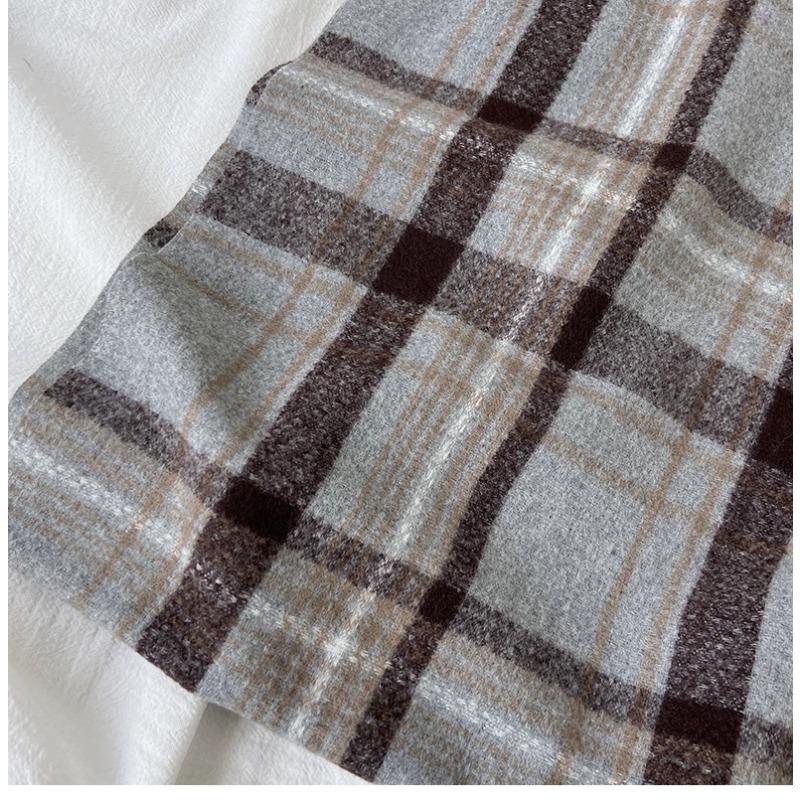 Autunno e Inverno Nuova Sciarpa Sciarpa Invernale da Donna Spessa Calda Imitazione Cashmere Plaid Scialle