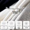 Unisex Mid-Calf White Socks - Versatile, All-Season, Sweat-Absorbing, Thin, Solid Color Ankle-Length