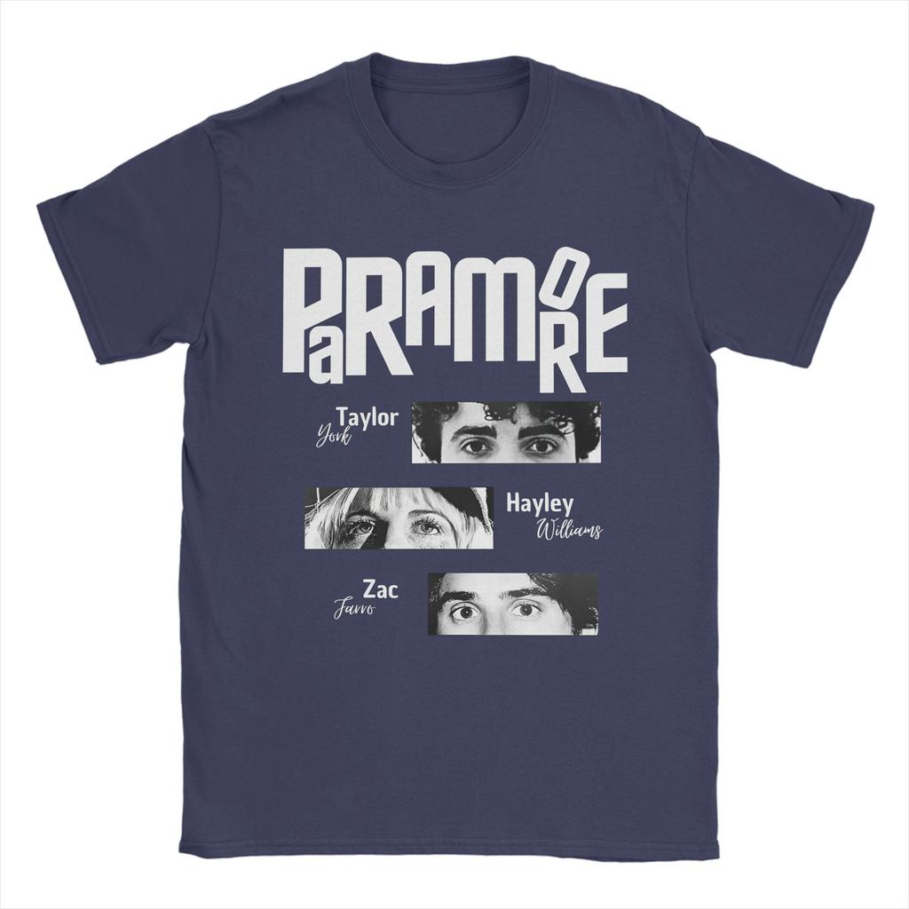 Rockband Paramore T-Shirts Herren Lustige Reine Baumwoll-Tees Rundhals Kurzarm T-Shirt Neuankömmling Kleidung