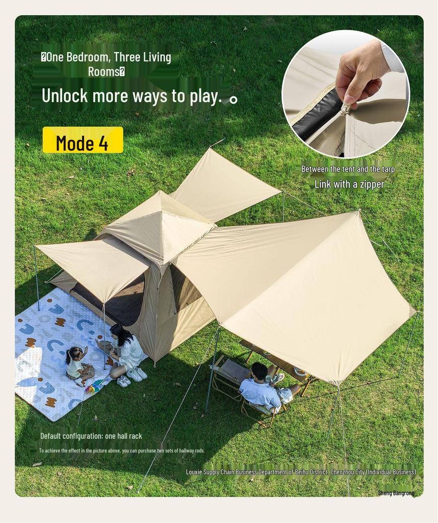 Two-in-One Automatic Folding Outdoor Camping Tent & Canopy